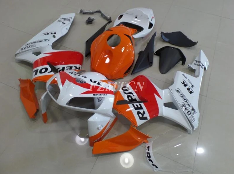 

4Gifts New ABS Motorcycle Fairings Kit Fit for HONDA CBR600RR F5 2005 2006 05 06 Bodywork Set Custom Red Orange