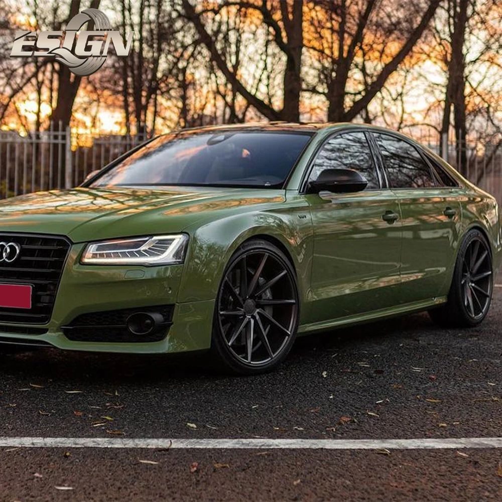 

Super Wet Gloss Dark Olive PPF Film Auto Wrap Vinyl Toughness Waterproof and Uv-proof Wraps for Car Vehicle 152x1800 Wrapping