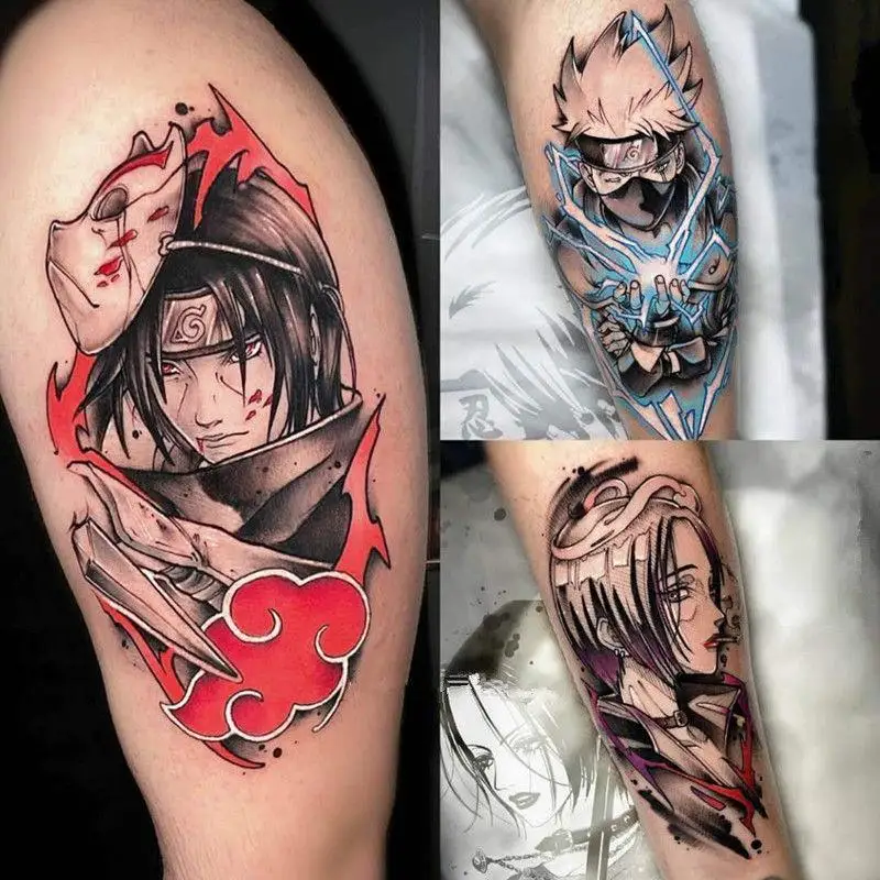 

Naruto Tattoo Sticker Anime Tattoo Sticker Waterproof and Durable Tattoo Dark Part Mantra Naruto