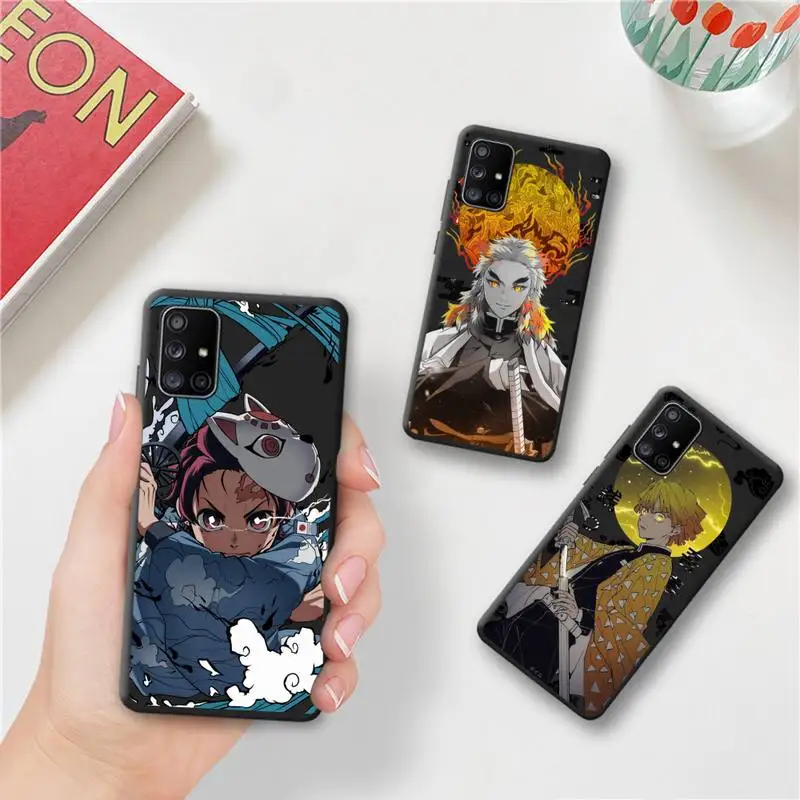 

Cartoon Japan Anime Demon Slayer Phone Case For Samsung Galaxy A03S A52 A13 A53 A73 A72 A12 A31 A81 A30 A32 A50 A80 A71 A51 5G