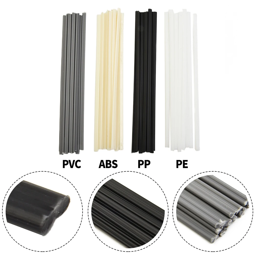 

50PCS Plastic Welding Rods ABS/PP/PVC/PE Welding Sticks For Plastic Welder Welding Rods For Bumper Cars Plastic Water Tank PVC
