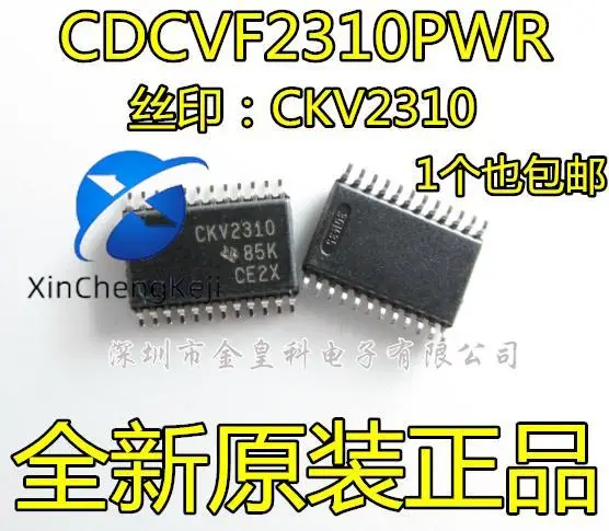 

10pcs original new CDCVF2310PWR silk screen CKV2310 TSSOP24 output clock driver