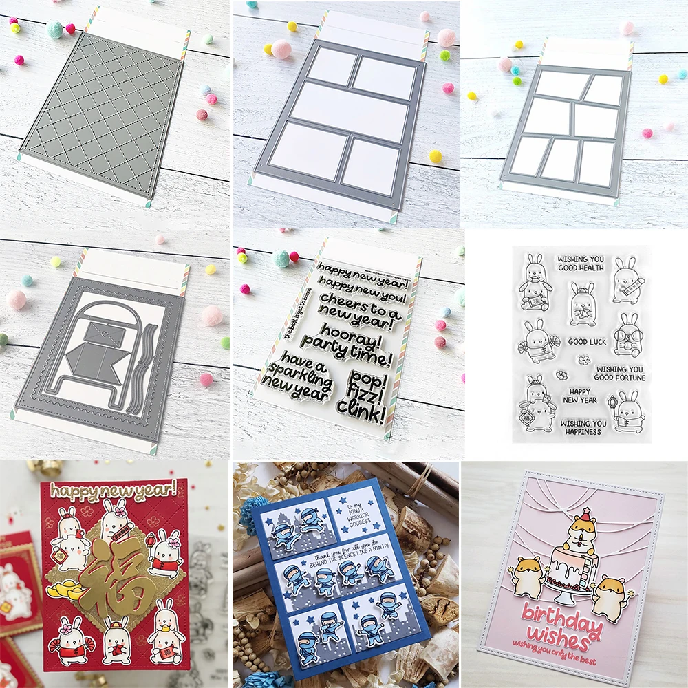 Новогодние штампы и для рукоделия скрапбукинга. Уникальные зеркальные формы в