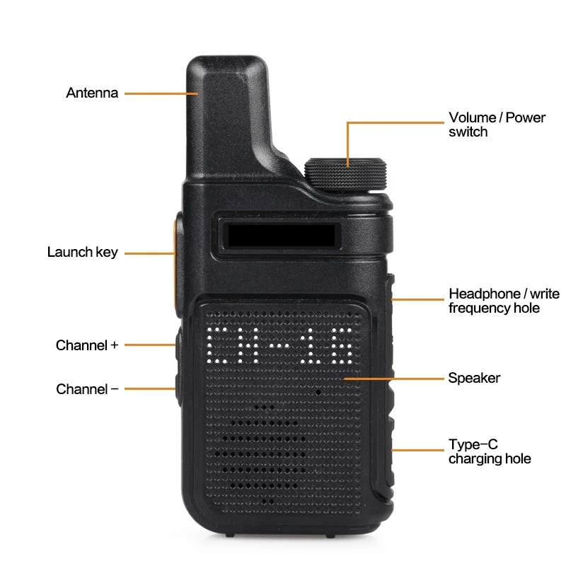 

X-M6 Mini Two Way Radio UHF PMR 446 Walkie Talkie Profesional Portable Small Radios Comunicador Transceiver Station 1or 2
