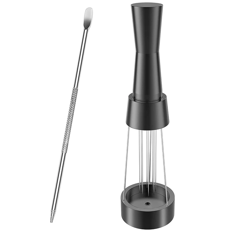 

Espresso Distribution Tools WDT Coffee Stirrer Tool With Coffee Art Carving Pen, Espresso Coffee Stirrer