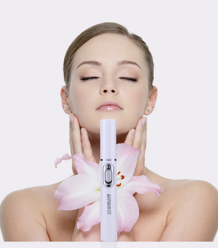 

Drop Ship Scar Wrinkle Acne Removal Blue Light Laser Pen Therapy Acne Remover Facial Massager Treatment Device In Stock