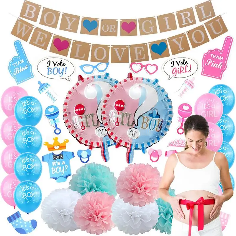 

Gender Reveal Party Decorations Boy Or Girl Gender Reveal Party Decoration Set Boy Or Girl Balloon Gender Reveal Party