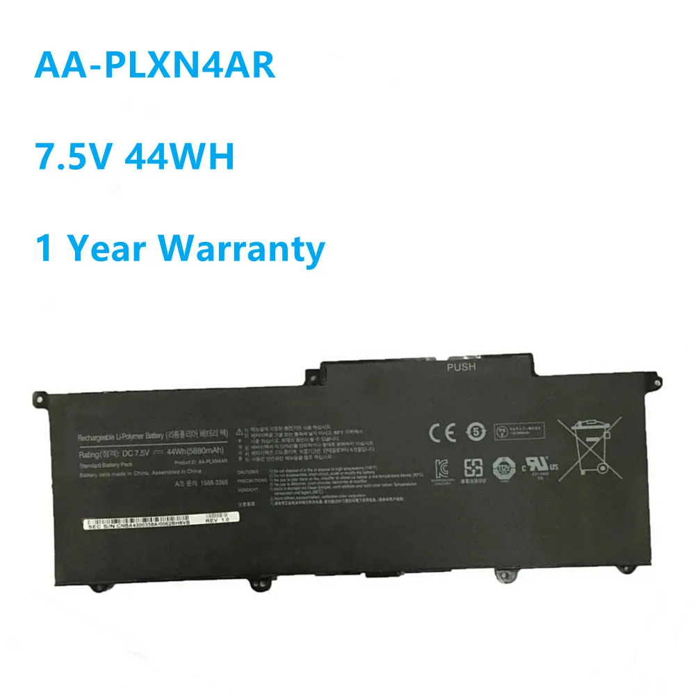Фото 7,6 В 5880 мАч AA-PLXN4AR Аккумулятор для ноутбука SAMSUNG Ultrabook 900X3D 900X3C 900X3B 900X3E NP900X3E NP900X3G NP900X3C 44WH Новый №1