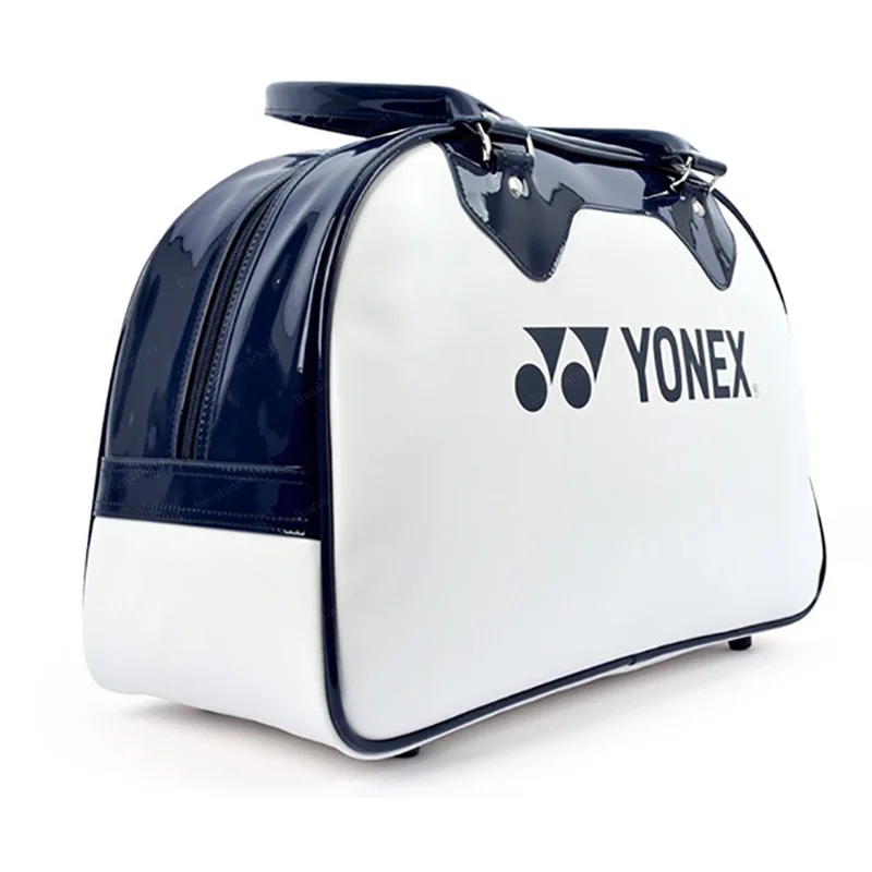 Yonex PU Waterproof Badminton Racket Sport Bag Stain Resistant Synthetic Tote Gear For 2 Badminton Rackets with Compartment