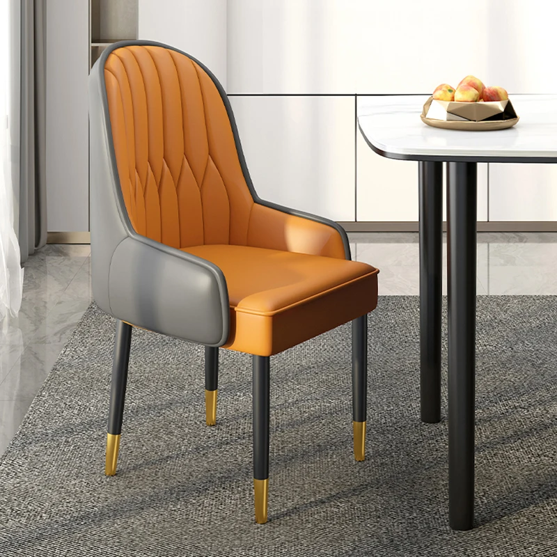 

Luxury Salon Chair Hotel Arm Gaming Vanity Bar Chair Dining Chairs Leather Computer Mobile Fauteuils De Salon Balcony Furniture