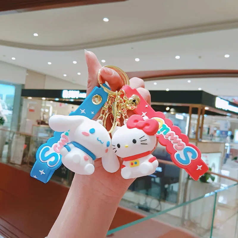

Kawaii Sanrio брелок Mymelody Kuromi Cinnamoroll милый аниме креативная ПВХ кукла астронавт школьный кулон подарок для девочек