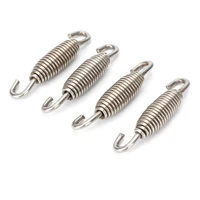 4pcs 57mm motorcycle exhaust pipe springs replacement parts fits motorcycle silencer muffler stainless steel spring hook