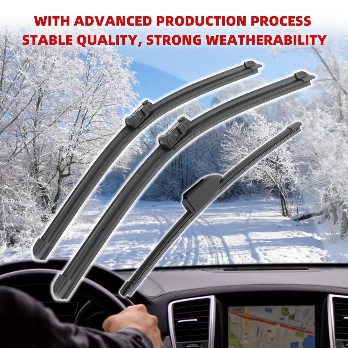 Щетки стеклоочистителя Передние Задние для Maserati Levante 2016-2020 2016 2017 2018 2019 2020 3 шт.