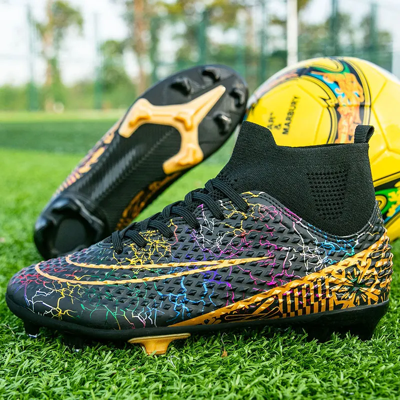 

Quality Soccer Shoes Cleats C.Ronaldo Durable Football Boots Lightweight Comfortable Futsal Sneakers Wholesale Chuteira Society
