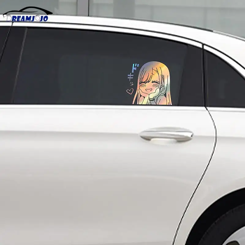 Наклейки для салона автомобиля милые аниме автомобильные задние бамперы