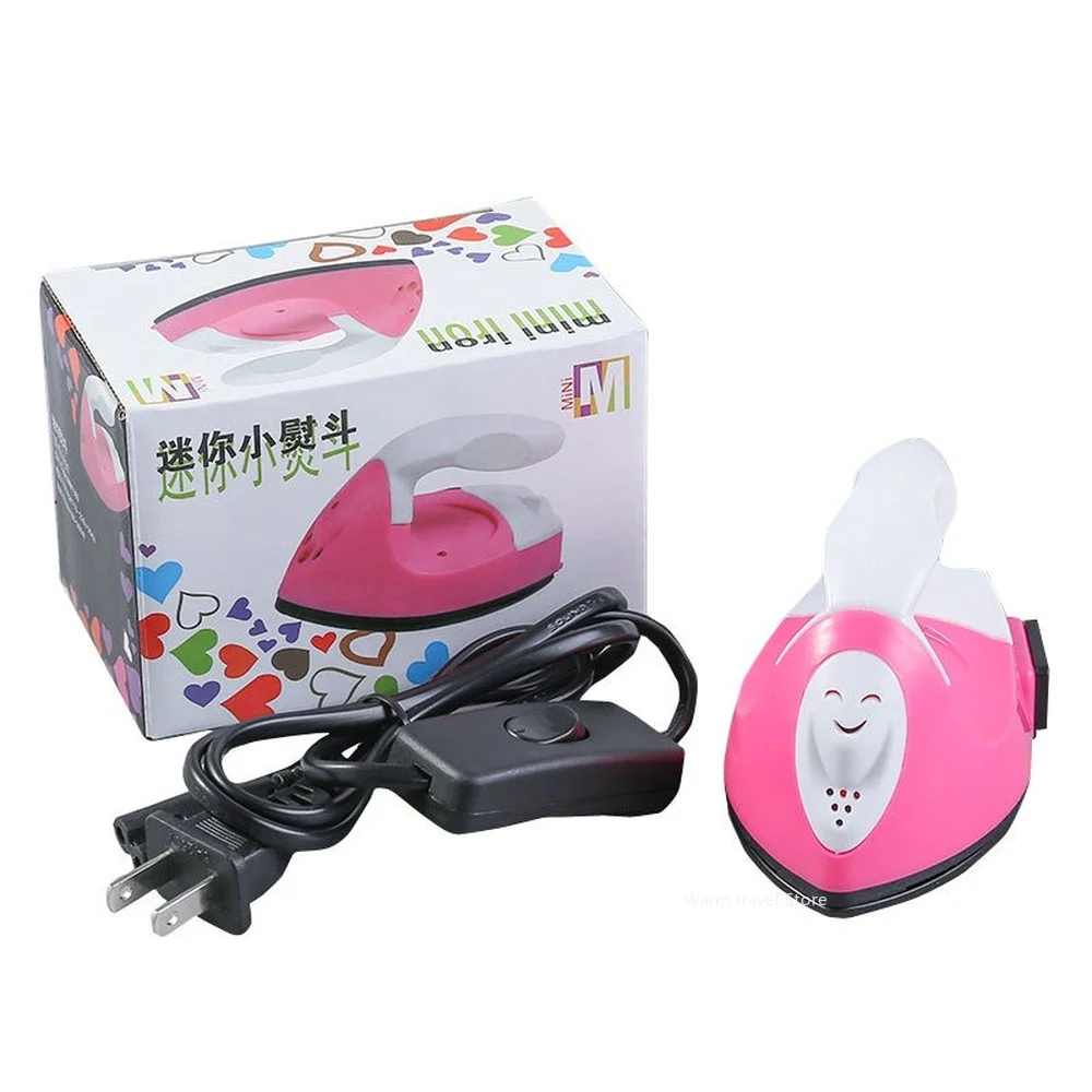 Mini Electric Iron Portable Travel Craft Clothing Sewing Pad Electric Protection Household Cover Iron Supplies L4G6 images - 6