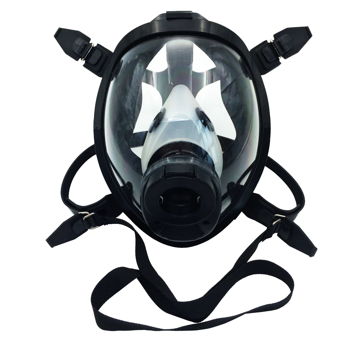 Фото Сертифицированная CE полнолицевая маска Ayon PPE из сферического силикона для дыхательных аппаратов SCBA, противогазовая, огнестойкая, аксессуар для пожарного оборудования №5