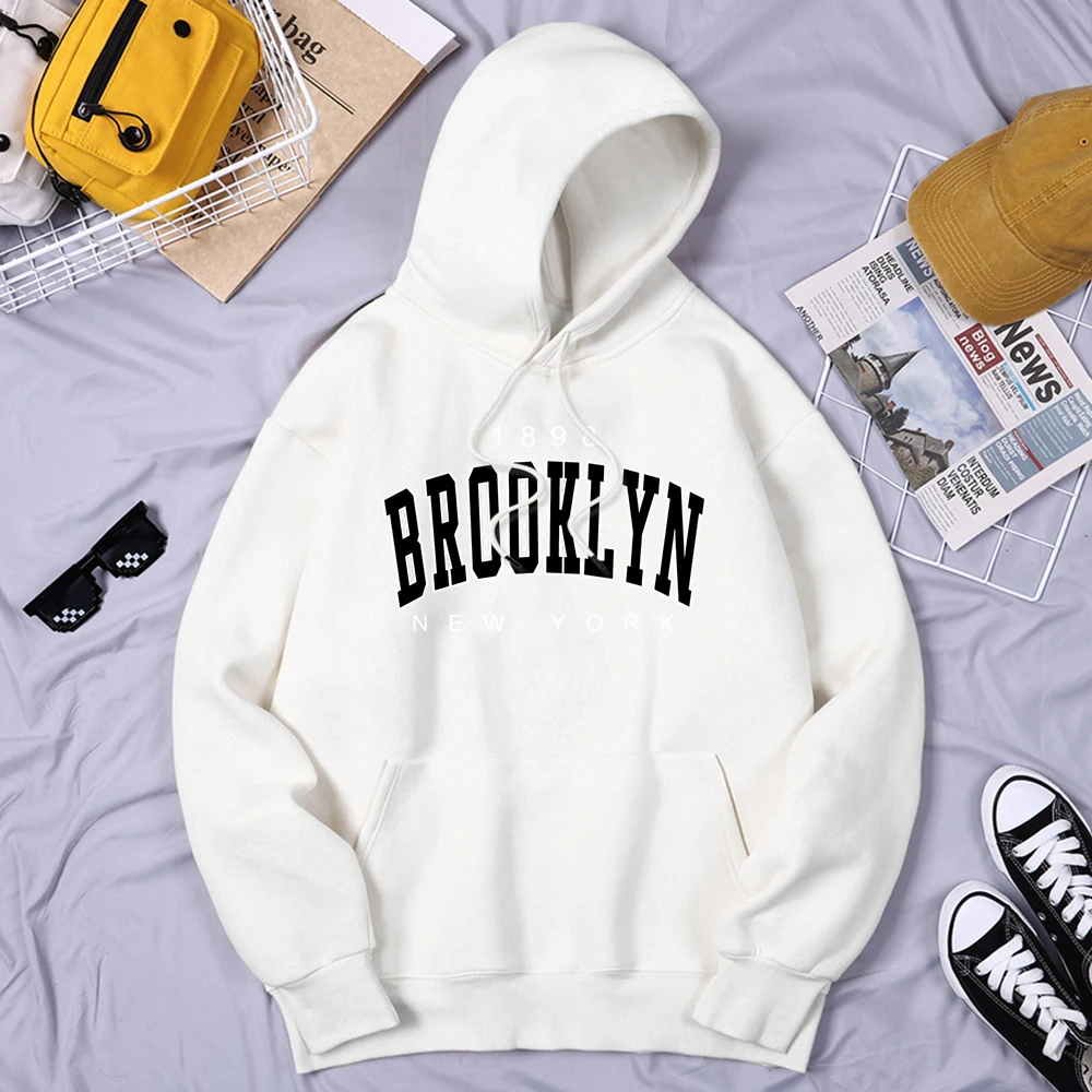 

Мужские худи с принтом Brooklyn New York, 1898 Повседневная Удобная одежда, модные толстовки с капюшоном в стиле аниме, винтажная мужская одежда в стиле Харадзюку