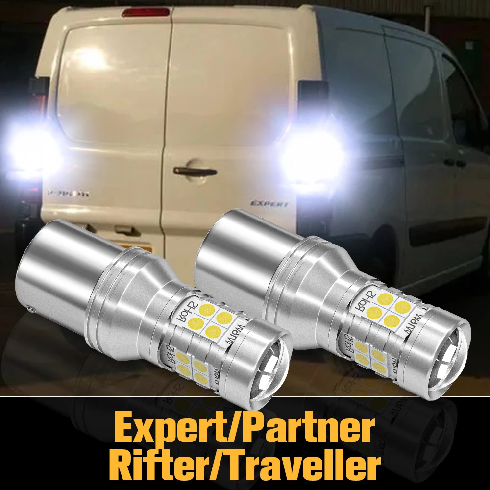 

2pcs Canbus LED Reverse Light Backup Lamp Accessories For Peugeot Expert Partner Rifter Traveller 2013 2014 2015 2016 2017 2018