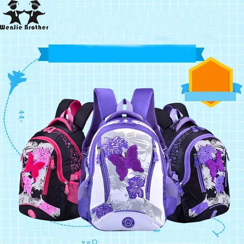 Фото Новые легкие школьные сумки для девочек, рюкзак для средней школы, дорожные сумки на плечо для девочек, рюкзак mochila №1