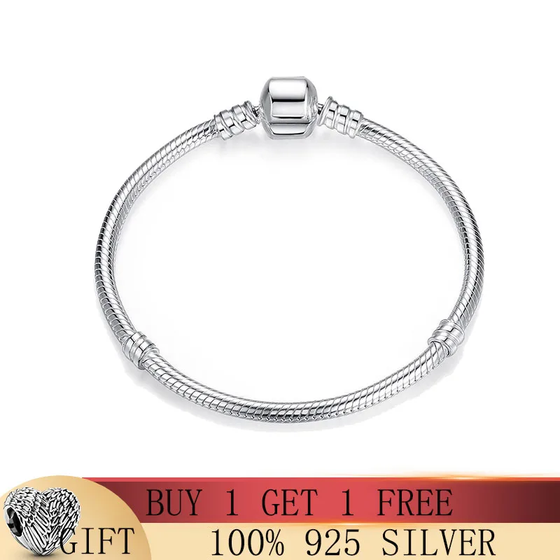 

Браслет-змея из серебра 925 пробы с бусинами