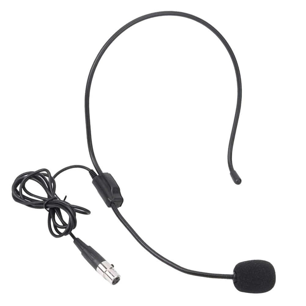 

Wireless For Speaker Mini Headset Microphone Waist Mounted Reduce Noise Studio Head Wear Stereo TA3F Plug XLR 3 Pins Portable