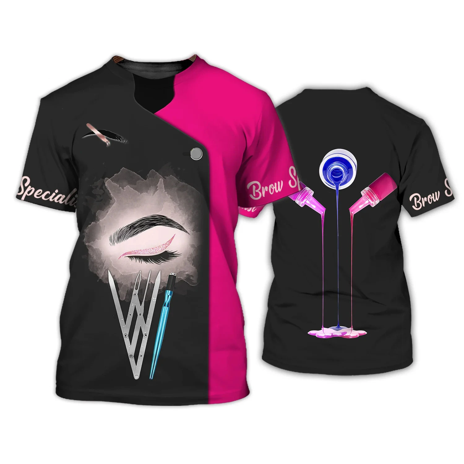 

Makeup Artist T Shirt For Women Fashion Short Sleeve Ladies T-shirt Casual Daily Women's Clothing Custom Tops Streetwear Tshirt