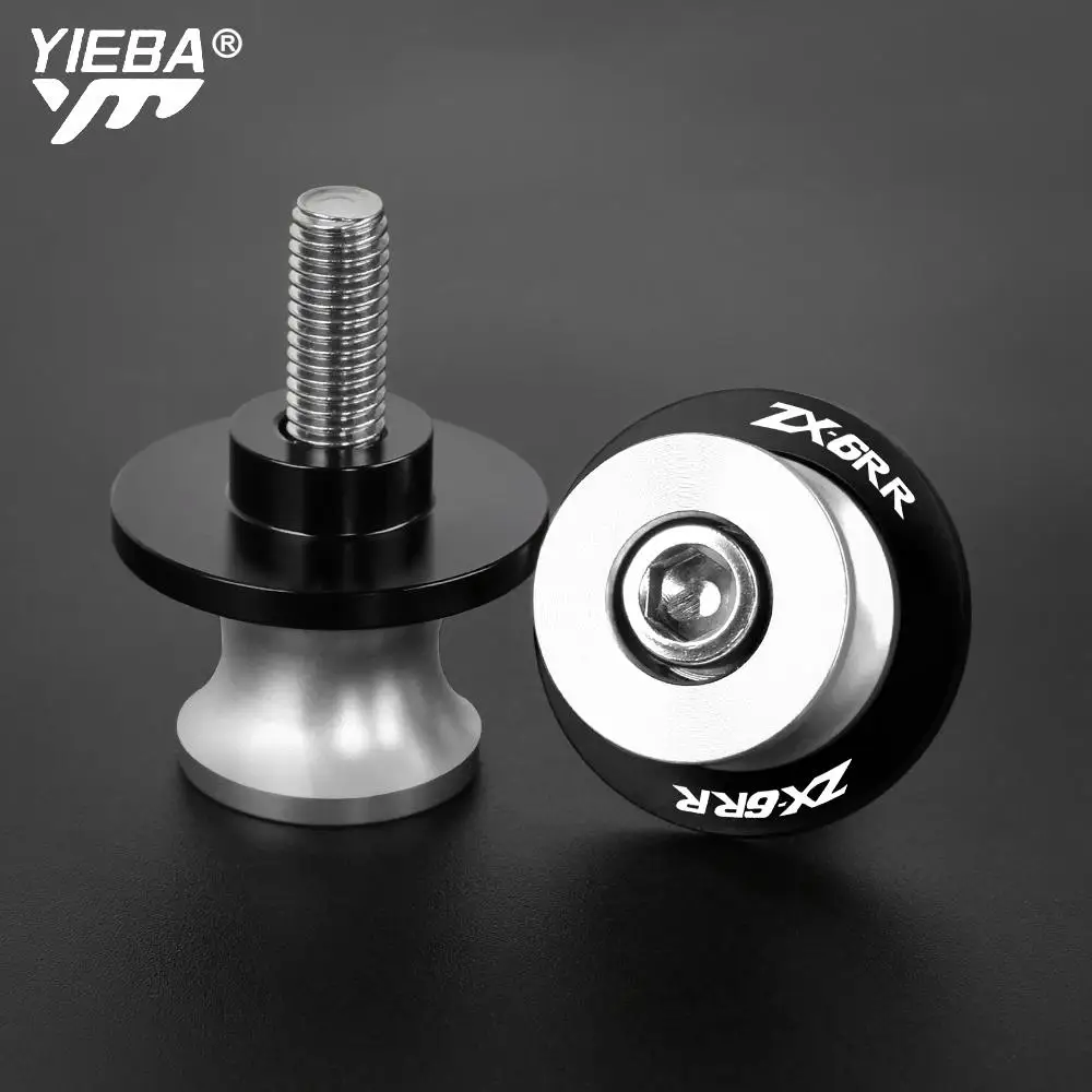 

ZX 6RR Motorcycle CNC Aluminum Accessories Swingarm Spools slider 8MM 10MM stand screws For KAWASAKI ZX6RR ZX-6RR 2000-2006 2005