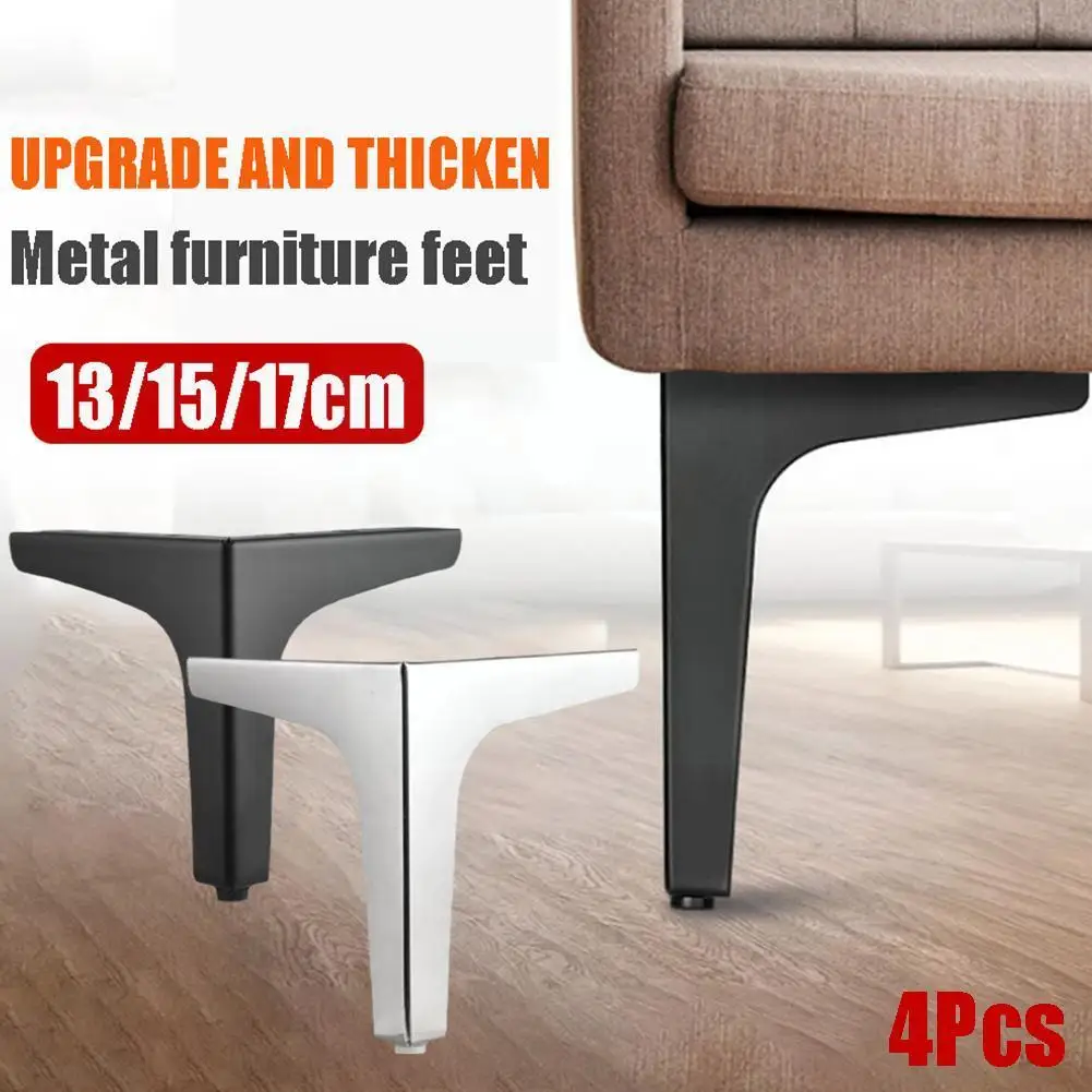 

4pcs Black Gold Coffee Table Legs For Metal Furniture Sofa Bed Chair Leg Iron Desk Dresser Bathroom Cabinet Replace Foot T3Q7