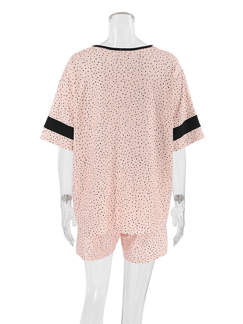 Летняя женская пижама Marthaqiqi костюм из 2 предметов Женская Повседневная Домашняя