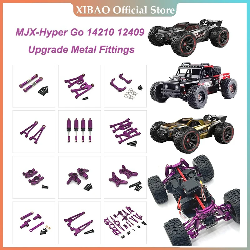 MJX Hyper Go 1/14 14209 14210 Mando A Distancia аксессуары для Coche Brazo Oscilante De Metal игра с актуализацией