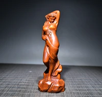6 chinese folk collection boxwood beauty statue the body art classical woman office ornament town house exorcism