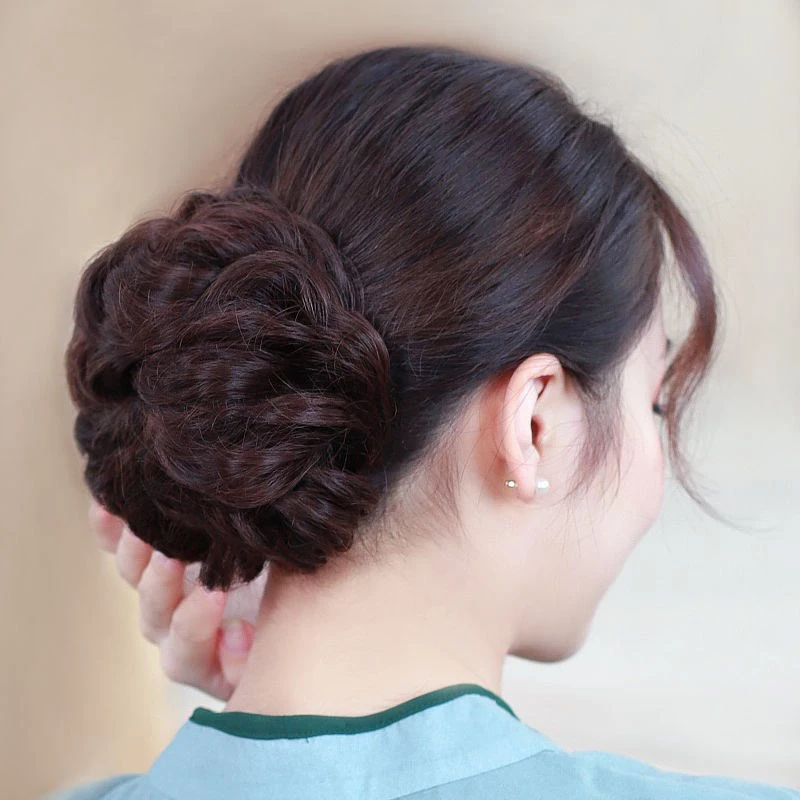 Синтетический пучок для волос эластичные ленивые вьющиеся волосы пушистые