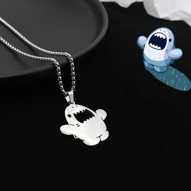 Ожерелье из титановой стали для детей Женское и мужское креативное ожерелье