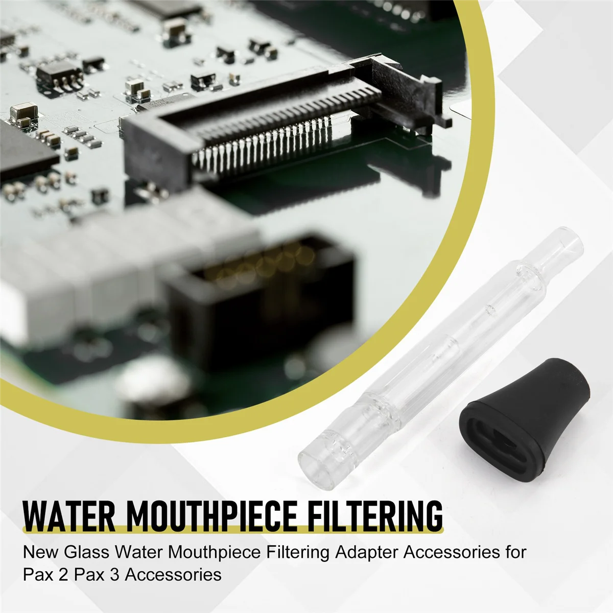 Новый стеклянный адаптер для фильтрации воды Pax 2 3 Аксессуары