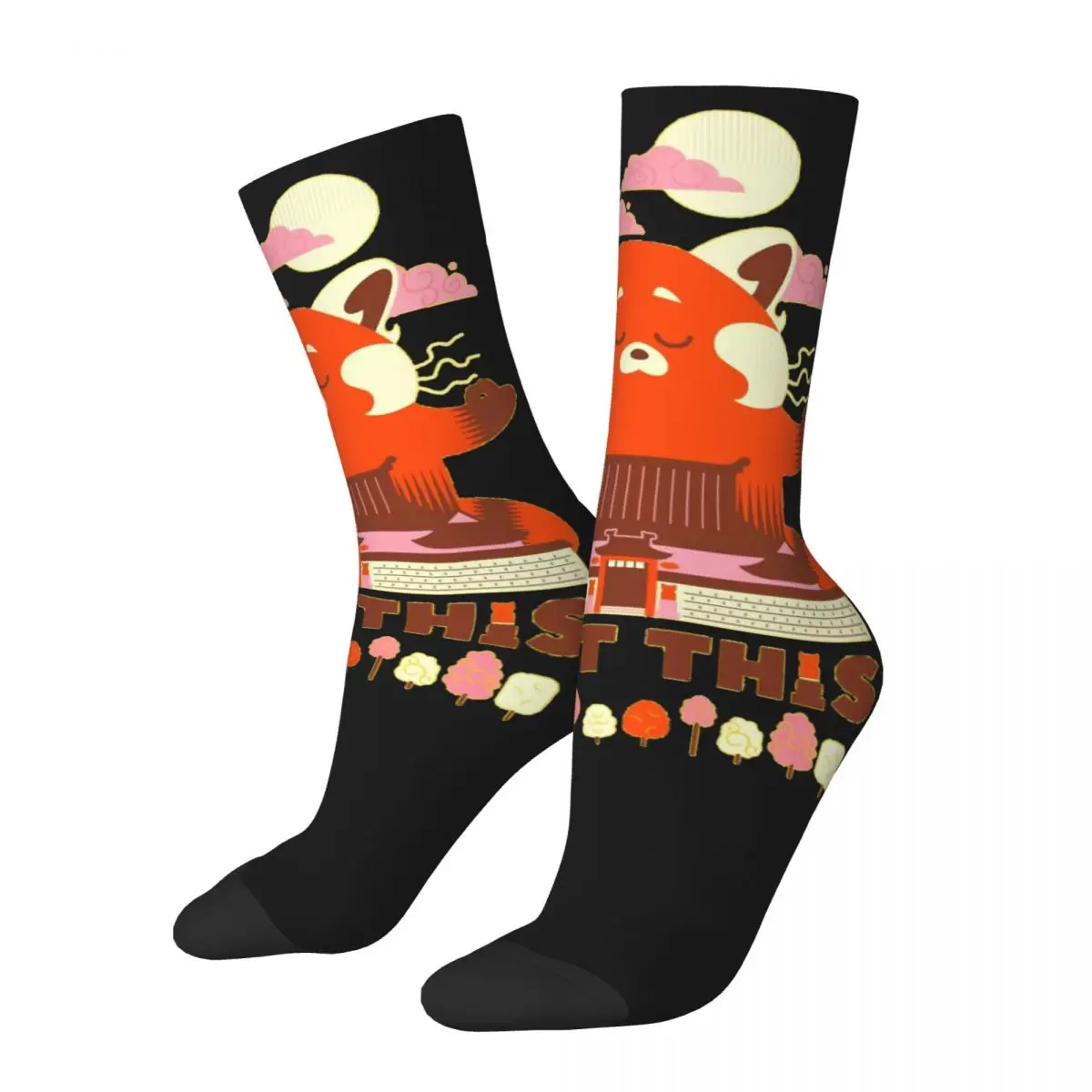 

Funny Happy Men's compression Socks I Got This Retro Harajuku Turning Red Meilin Film Hip Hop Novelty Casual Crew Crazy Sock
