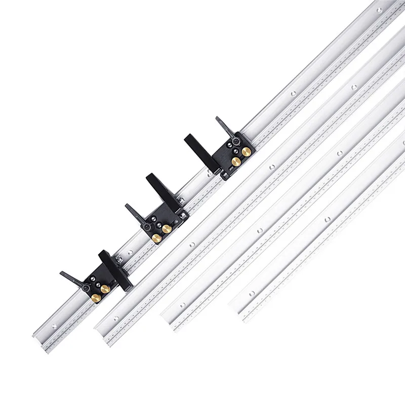 

400/500/600/800/1000mm Woodworking Tools Miter Track Stop For Router Table T-track Bandsaws DIY Woodworking Hand Tool