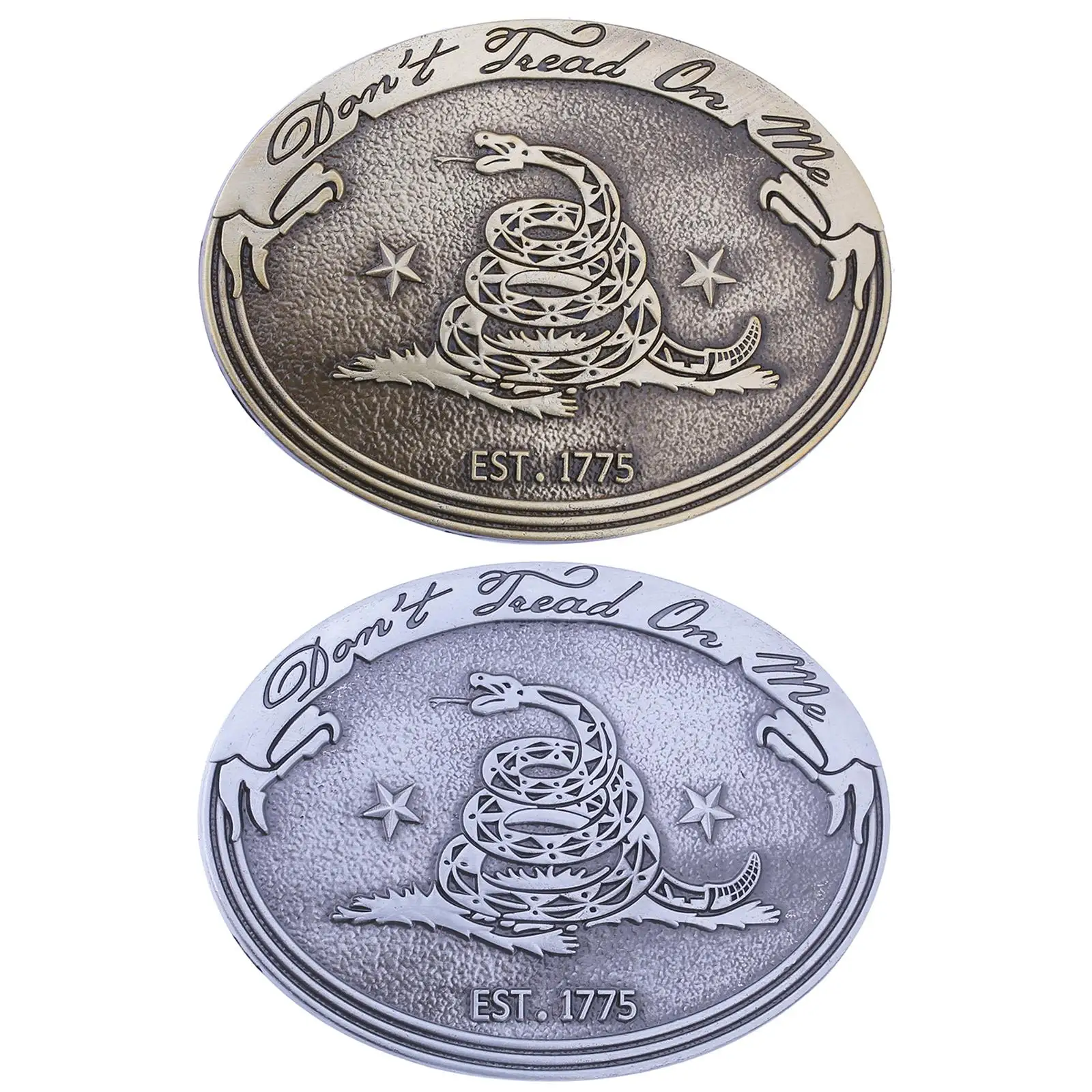 

Western Cowboy Belt Buckles Dress up Engraved Snake Pattern for Waistband