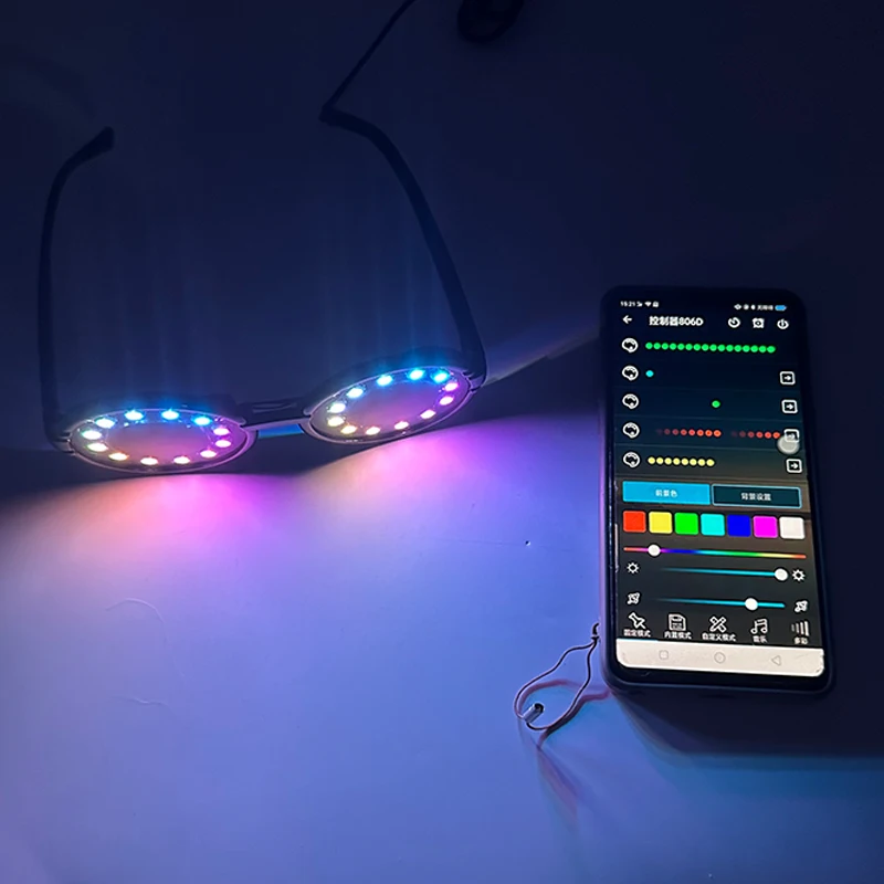 Аксессуары для ночного клуба солнечные очки с зарядкой от USB