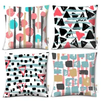 decorative pillowcases for pillows abstract geometric pillow cover colorful pillows case for living room bed sofa bedroom couch