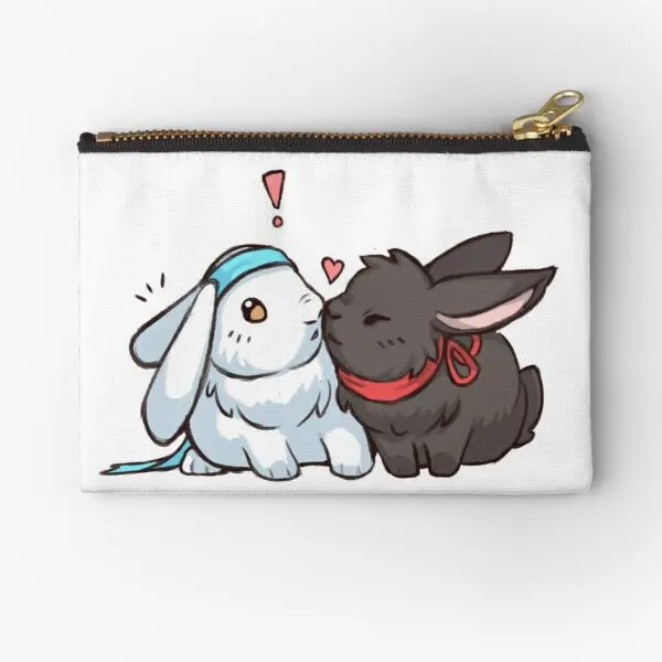 

Wangxian мешочки на молнии с кроликами, кошелек для монет, бумажник для денег, чистые трусики, Женская упаковка для ключей, косметические карман...