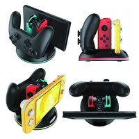 handle fast charging dock station stand charger for ps5 ps4 game controller gamepad joystick dock mount for ns switch n switch