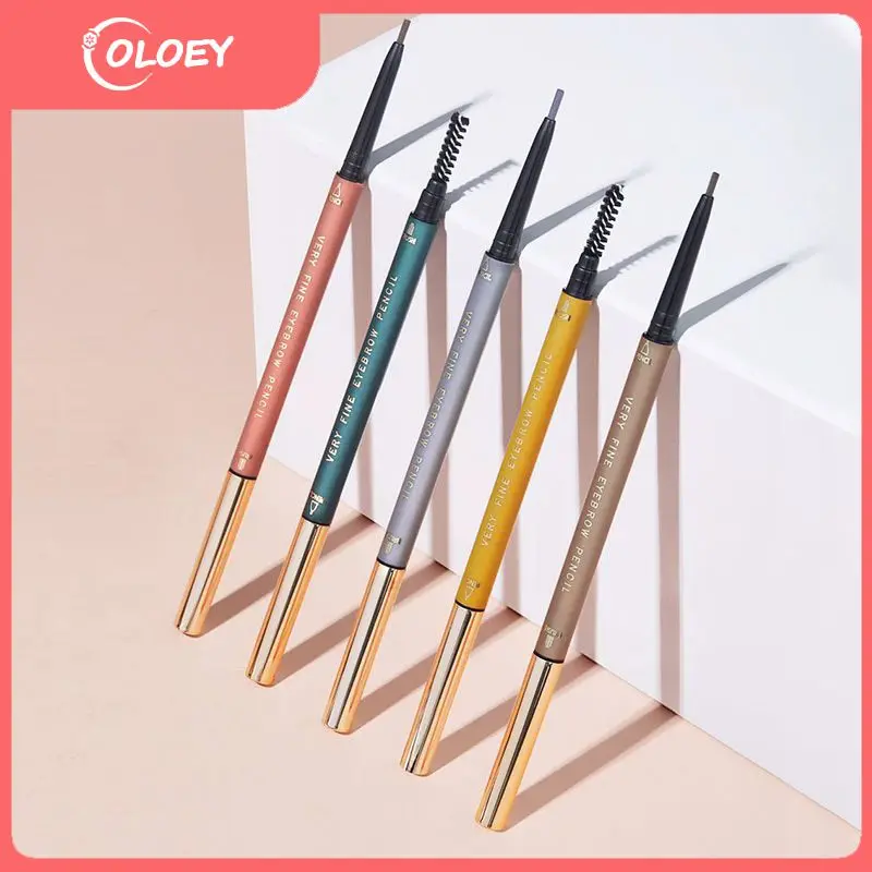 

Double head rotary very thin eyebrow pencil waterproof sweatproof make-up lasting very thin eyebrow pencil make-up TSLM1