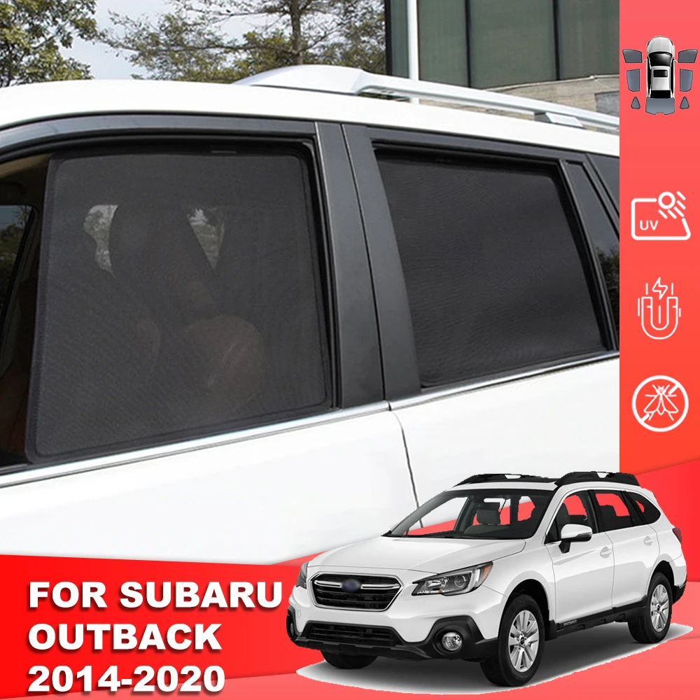 

For Subaru Outback BS 2014-2020 Car Sunshade Shield Magnetic Rear Side Baby Window Sun Shade Visor Front Windshield Mesh Curtain