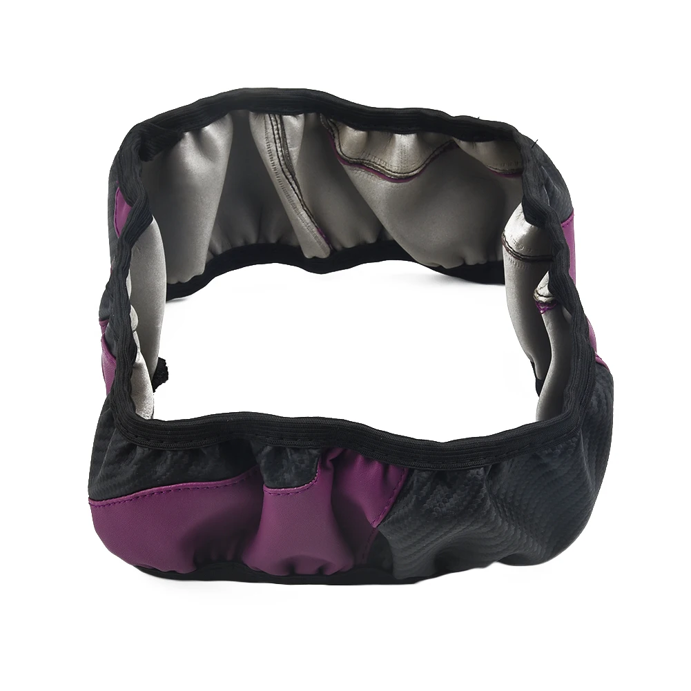 

Car Steering Wheel Cover Elastic Suitable For Most Models Carbon Fiber Leather 37-38CM Interior Replacement Reliable