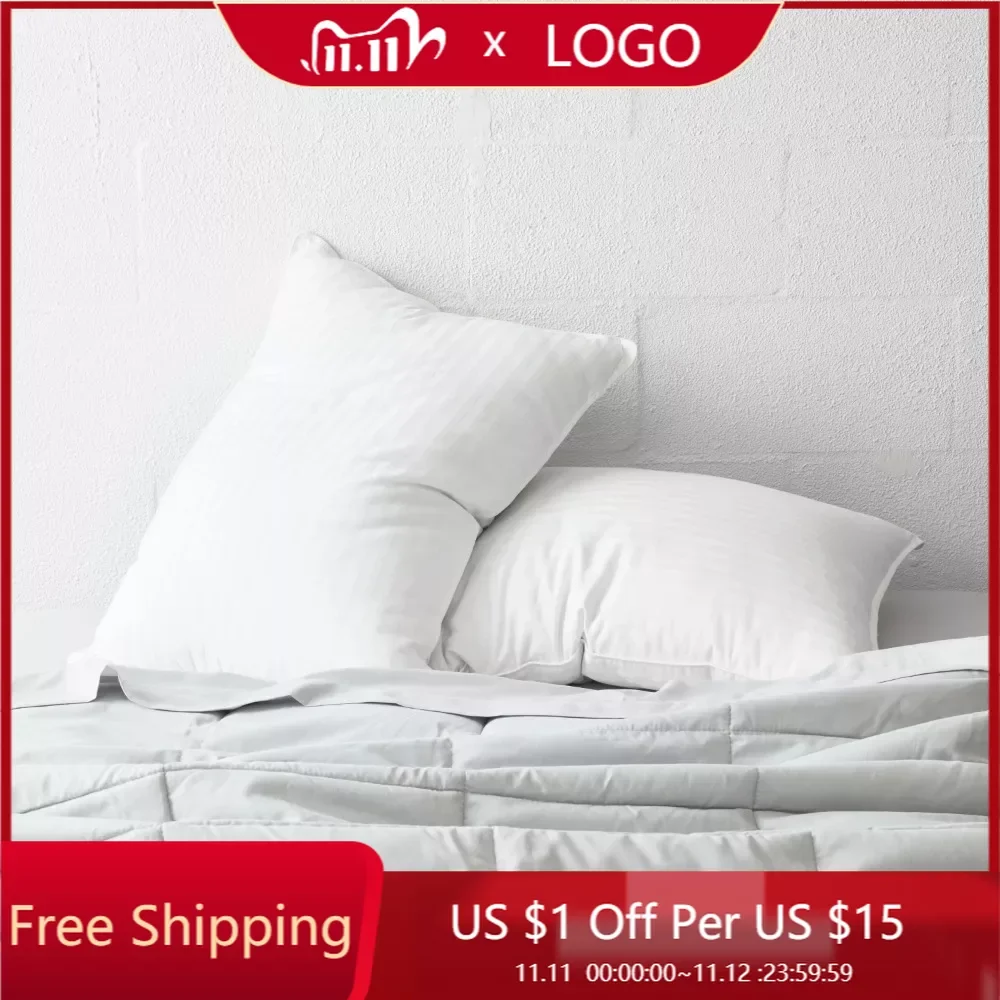 

Подушка для шеи Queen для сна Бесплатная доставка охлаждающие роскошные подушки из гелевого волокна с чехлом из 100% хлопка (набор из 2) белые подушки