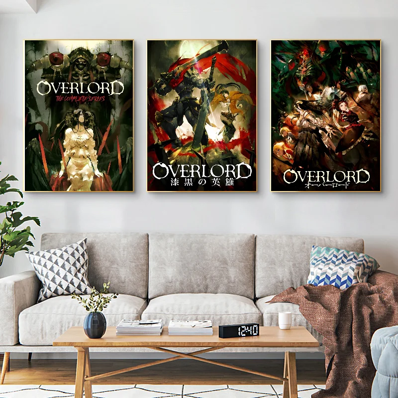 O-Overlord аниме постер самоклеящаяся художественная водостойкая бумажная наклейка
