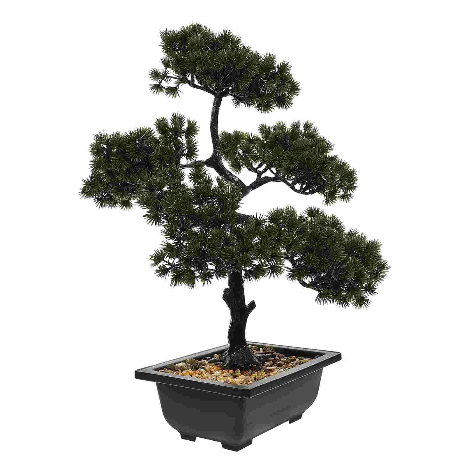 

Artificial Outdoor Plants Pine Bonsai Table Decor Fake House Simulation Welcome
