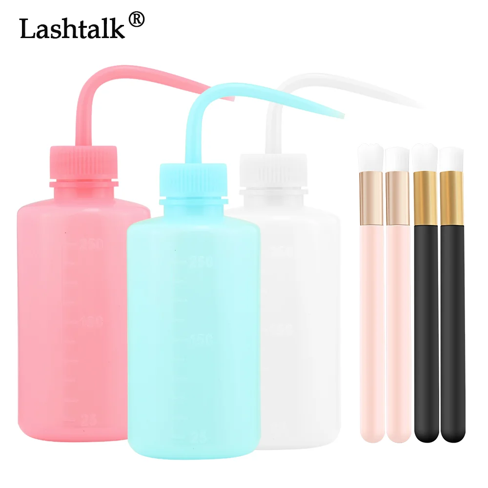 Lashtalk Mousse Clean Brush Bottle Eyelash Extensions Makeup Tools Fake Lash Shampoo Brush Washing Skin Care Beauty Health