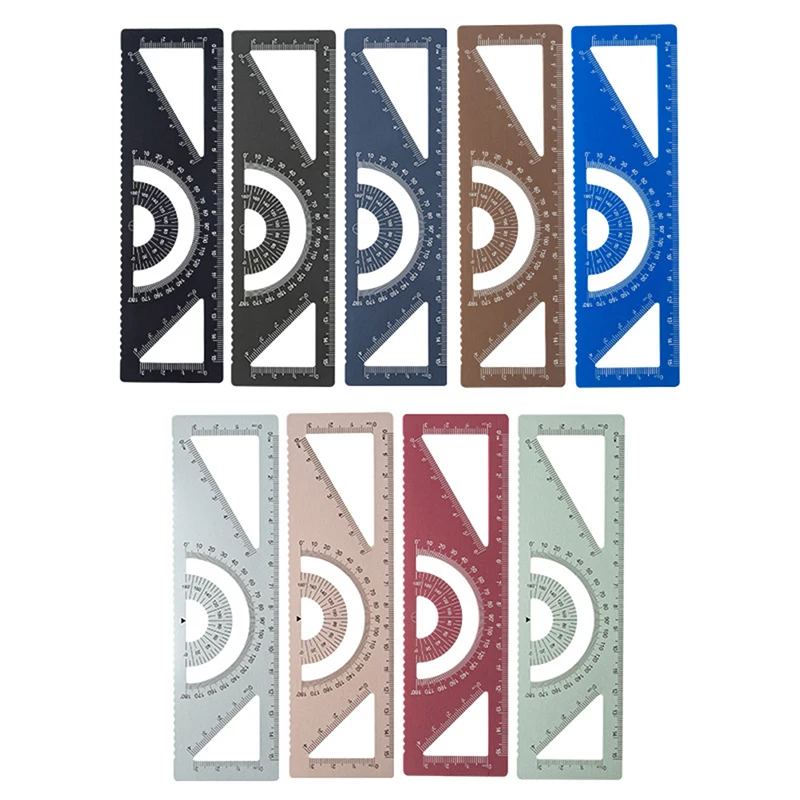 

15CM Aluminum Alloy Ruler Student Multi-functional Aluminum Alloy 15CM Ruler Útiles Escolares Kawaii Fourniture Scolaire